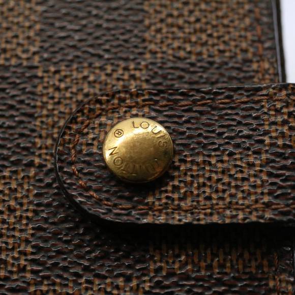 LOUIS VUITTON Damier Ebene Agenda PM Day Planner Cover R20029 LV Auth 58840 - Picture 8 of 16